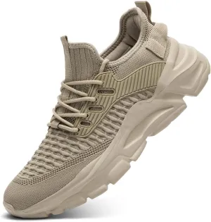 Men's Slip on Walking Shoes Tennis Running Sneakers Lightweight Breathable Casual Soft Sole Comfort Work Gym Trainers