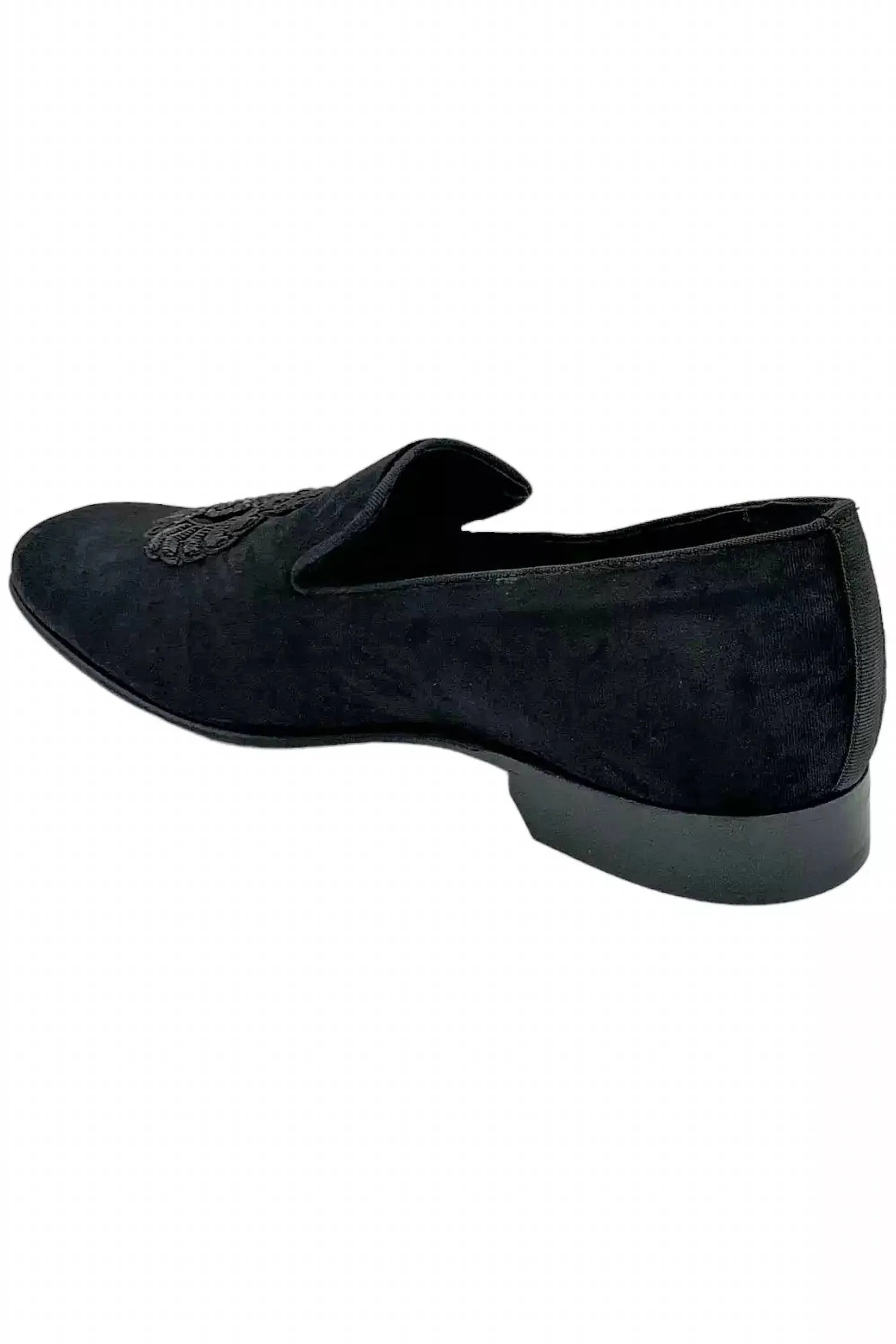 Men's Spencer Velvet Rhinestone Driver In Black