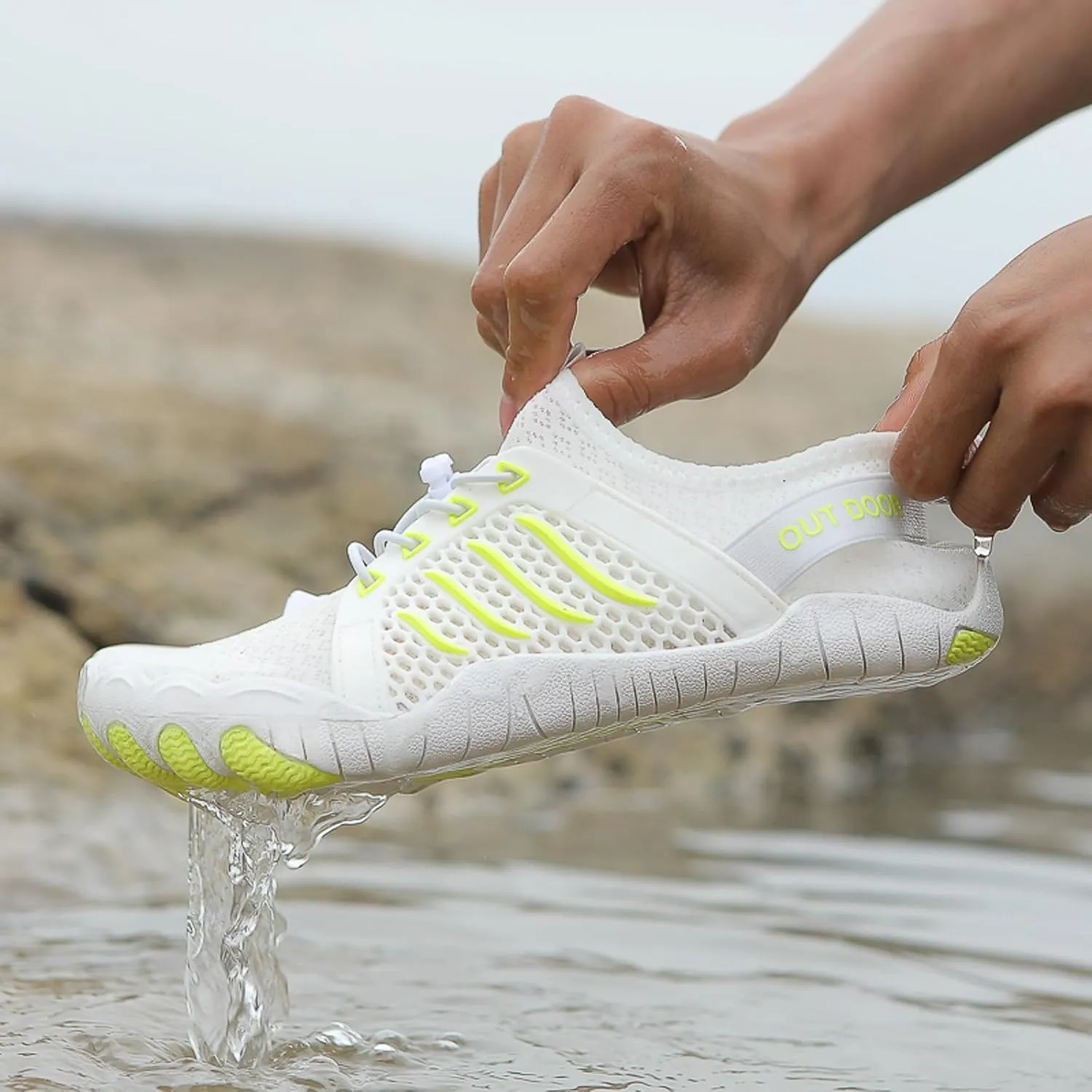Mens Sports Minimalist Wading Shoes Quick Drying River Tracing Shoe Beach Lightweight Swim Shoes for Surfing