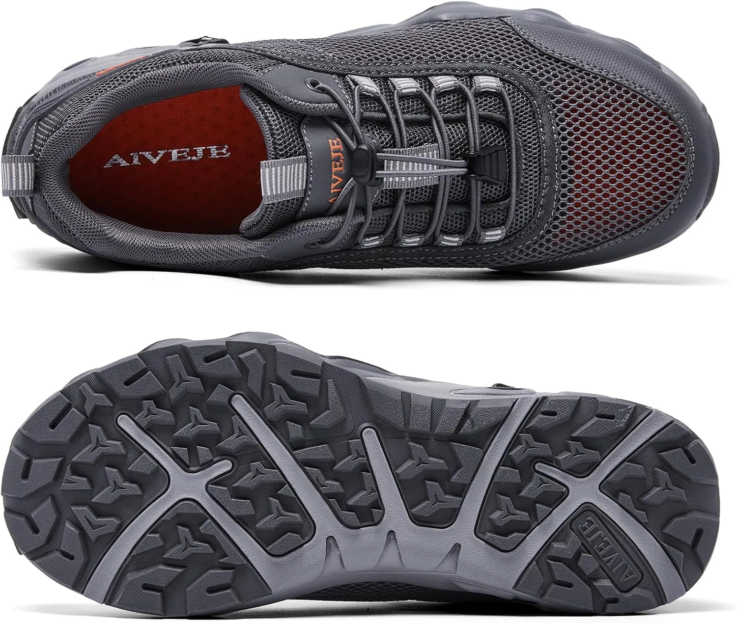Men's Summer Sports Water Shoes Non-Slip Quick Drying Aqua Shoe Hiking Trail Walking Footwear