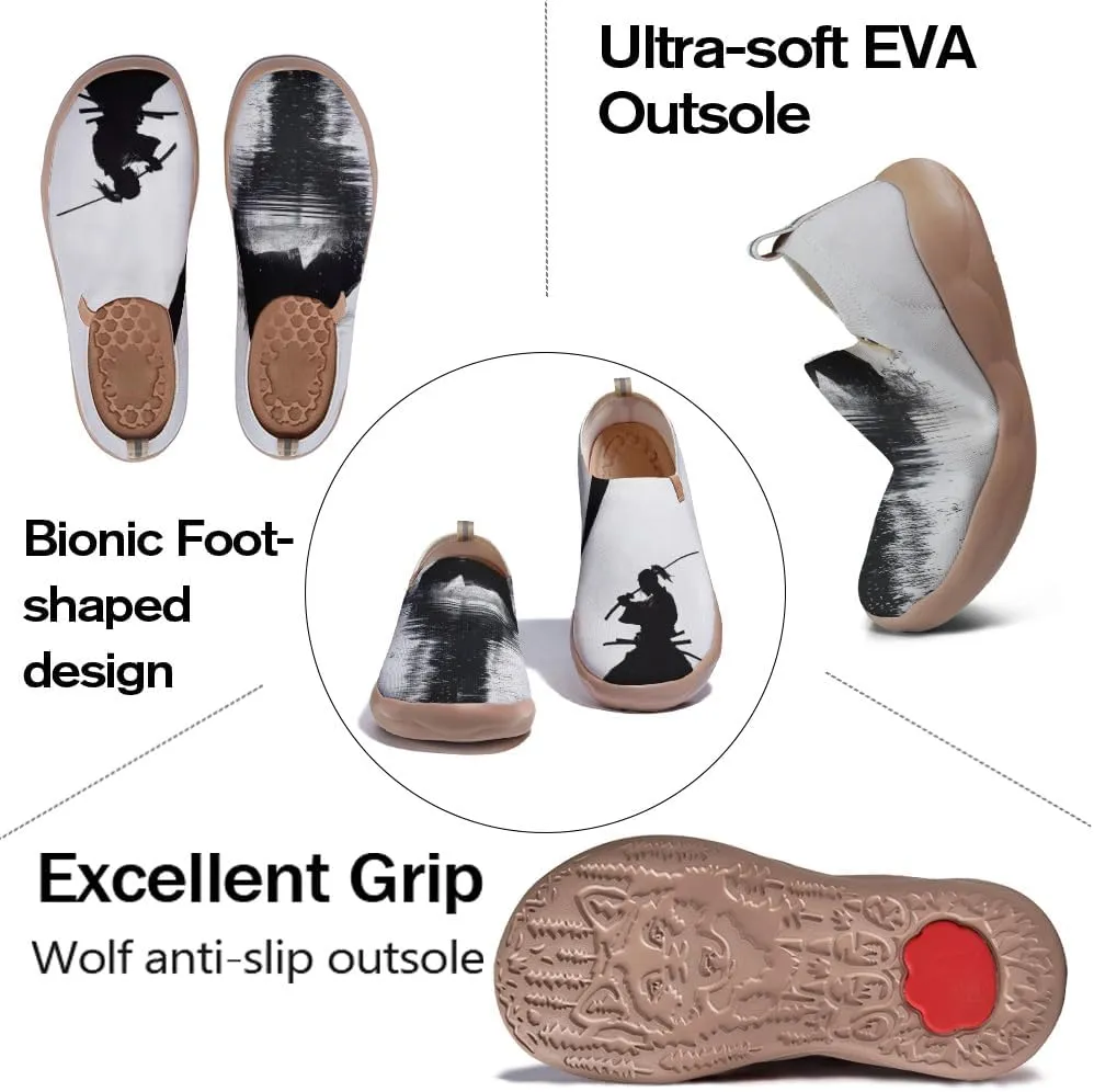 Men's Treny Slip-On City Loafers Breathable Feet Dry Knitted Travel All Day Anti Foot Sweat Walking Sneakers