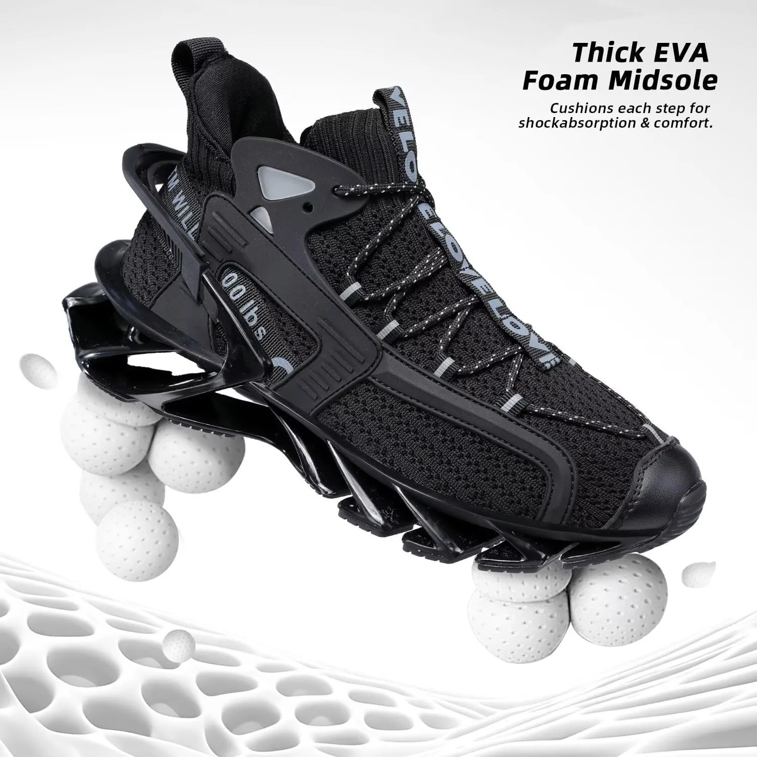 Men's Walking Running Shoes Blade Tennis Casual Fashion Sneakers Comfort Non Slip Sport Athletic Trainer