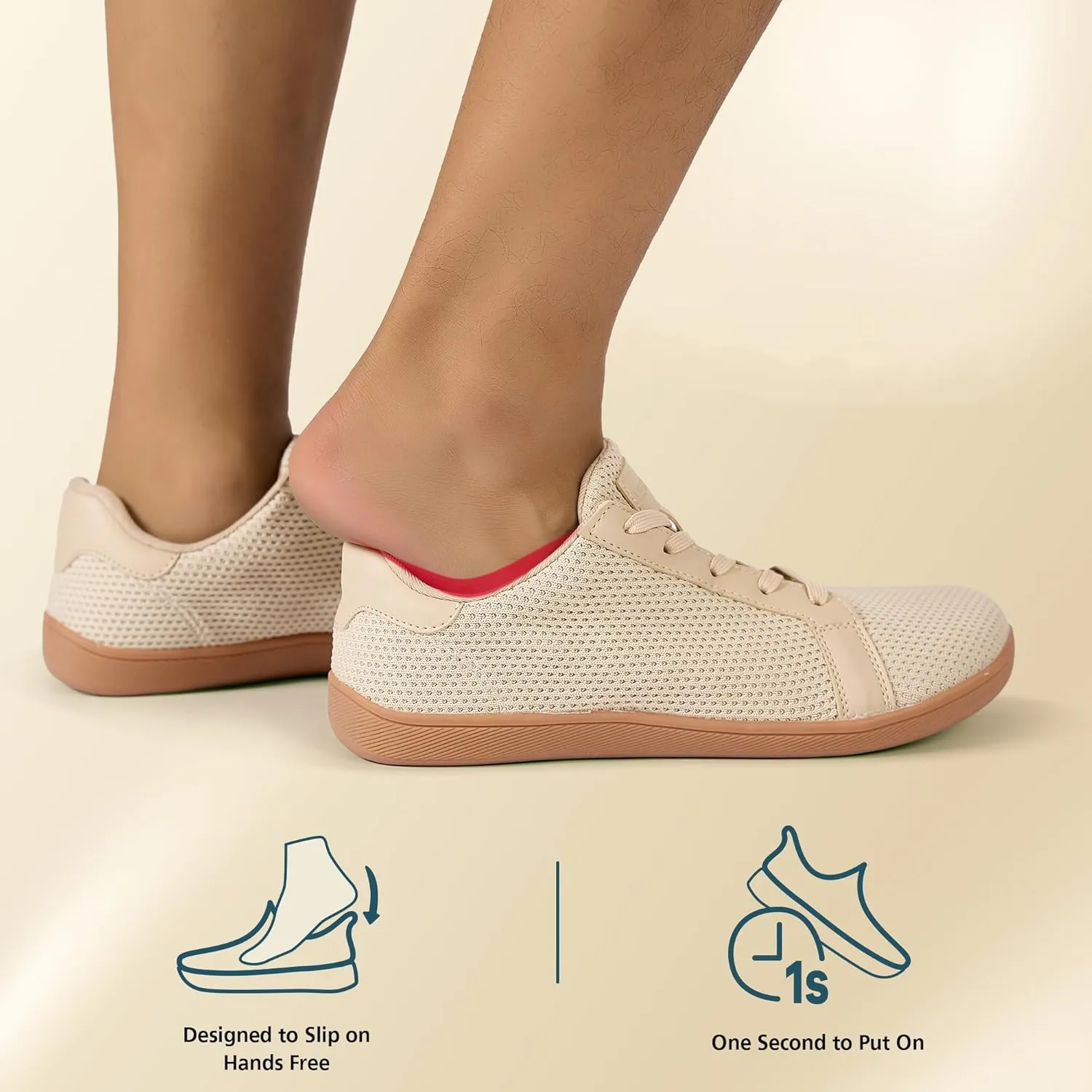 Men's Wide Walking Shoes Barefoot Sneakers Minimalist Running Shoes Zero Drop Sole Trainer Breathable Casual Athletic Shoe