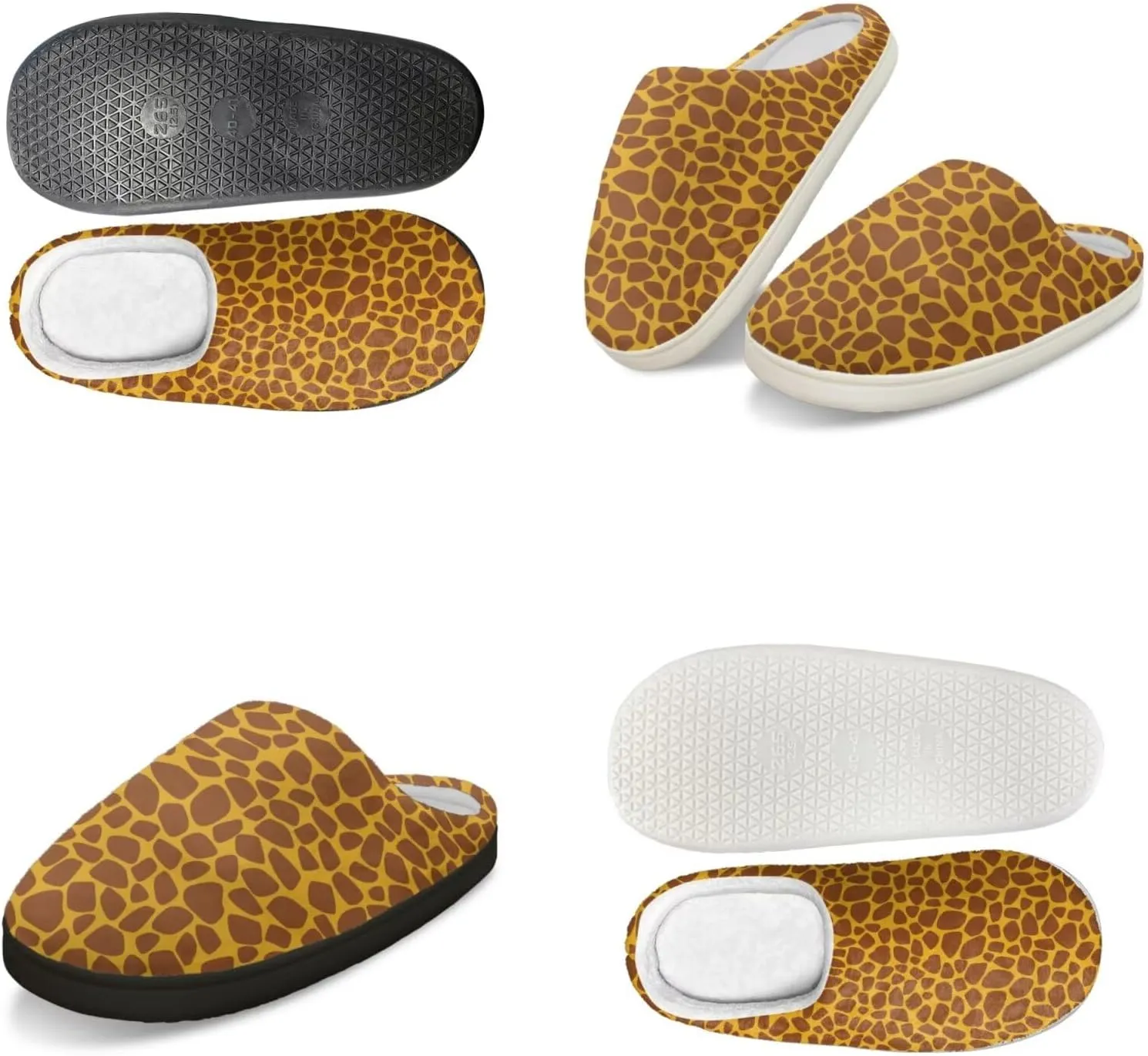 Men's Women's Non-slip Slippers, Flannel Warm Soft Cozy Slippers, House Bedroom Indoor/Outdoor Warm Shoes, Size 2-12