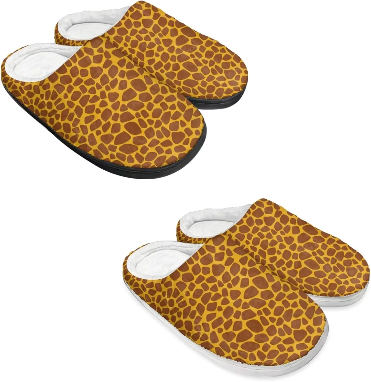Men's Women's Non-slip Slippers, Flannel Warm Soft Cozy Slippers, House Bedroom Indoor/Outdoor Warm Shoes, Size 2-12