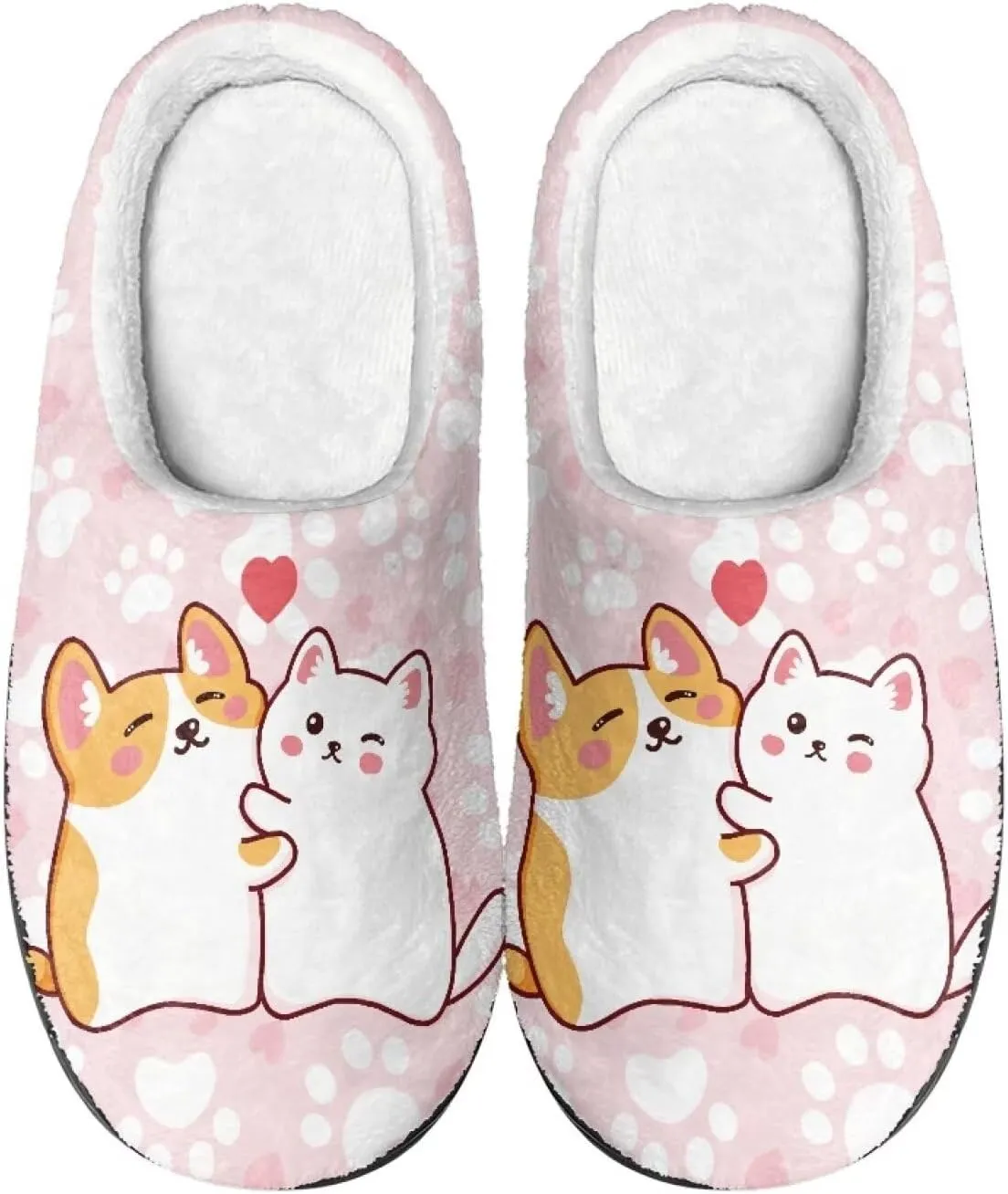 Men's Women's Non-slip Slippers, Flannel Warm Soft Cozy Slippers, House Bedroom Indoor/Outdoor Warm Shoes, Size 2-12