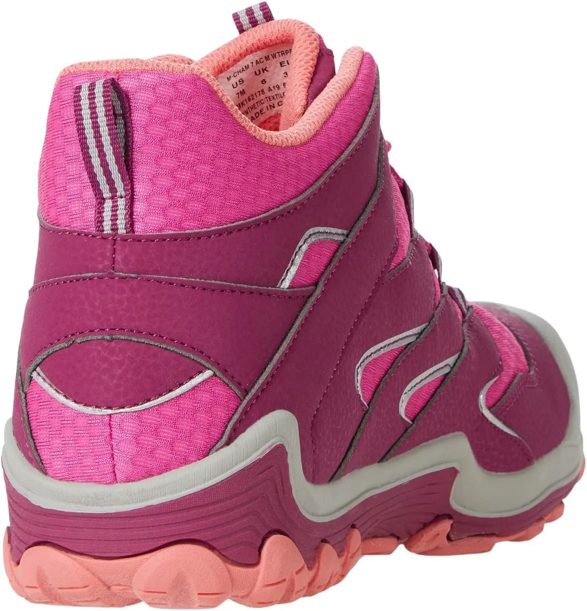 MERRELL Kids's Chameleon 7 Mid Alternative Closure Waterproof Hiking Boot