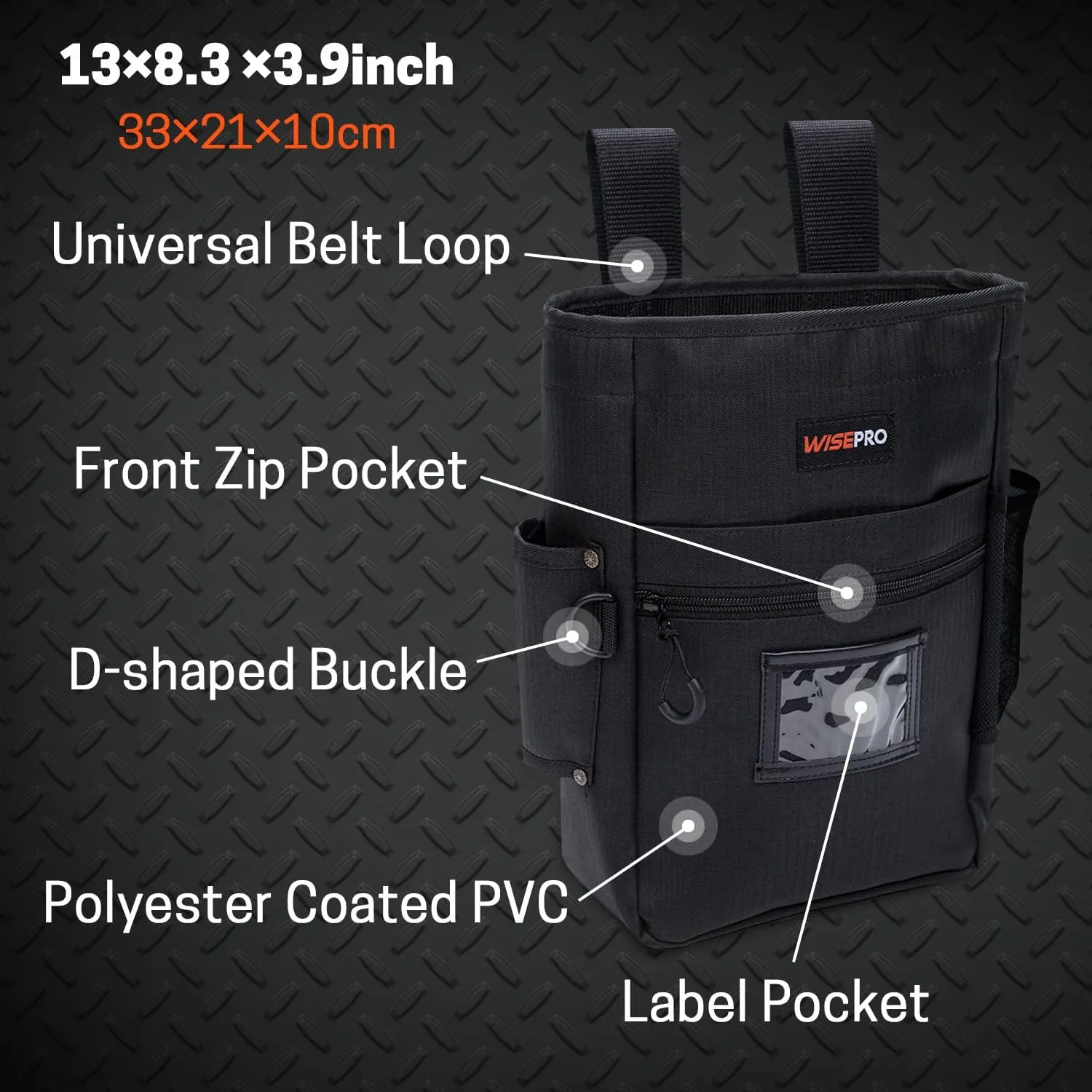 Metal Detecting Pouch Bag, Portable Waist Digger Tools Bag, Detecting Digger Pack Pouch for PinPointer