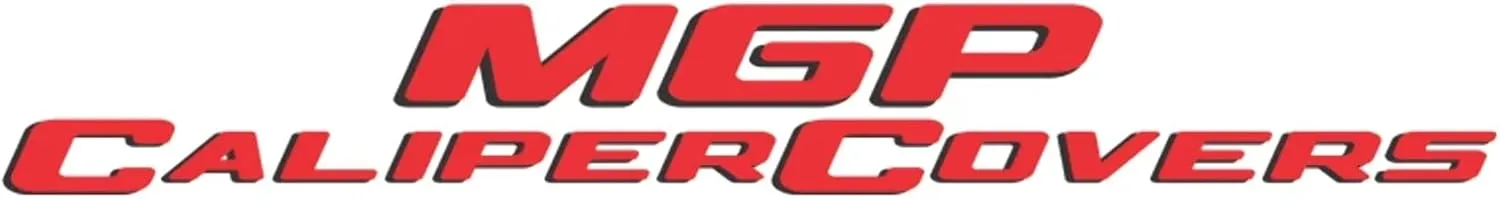 MGP Caliper Covers - Brake Caliper Covers 2007-20018 Jeep Wrangler (2018 JK Chassis) 2008-2012 Jeep Liberty - Front and Rear Set - Jeep Logo - Red