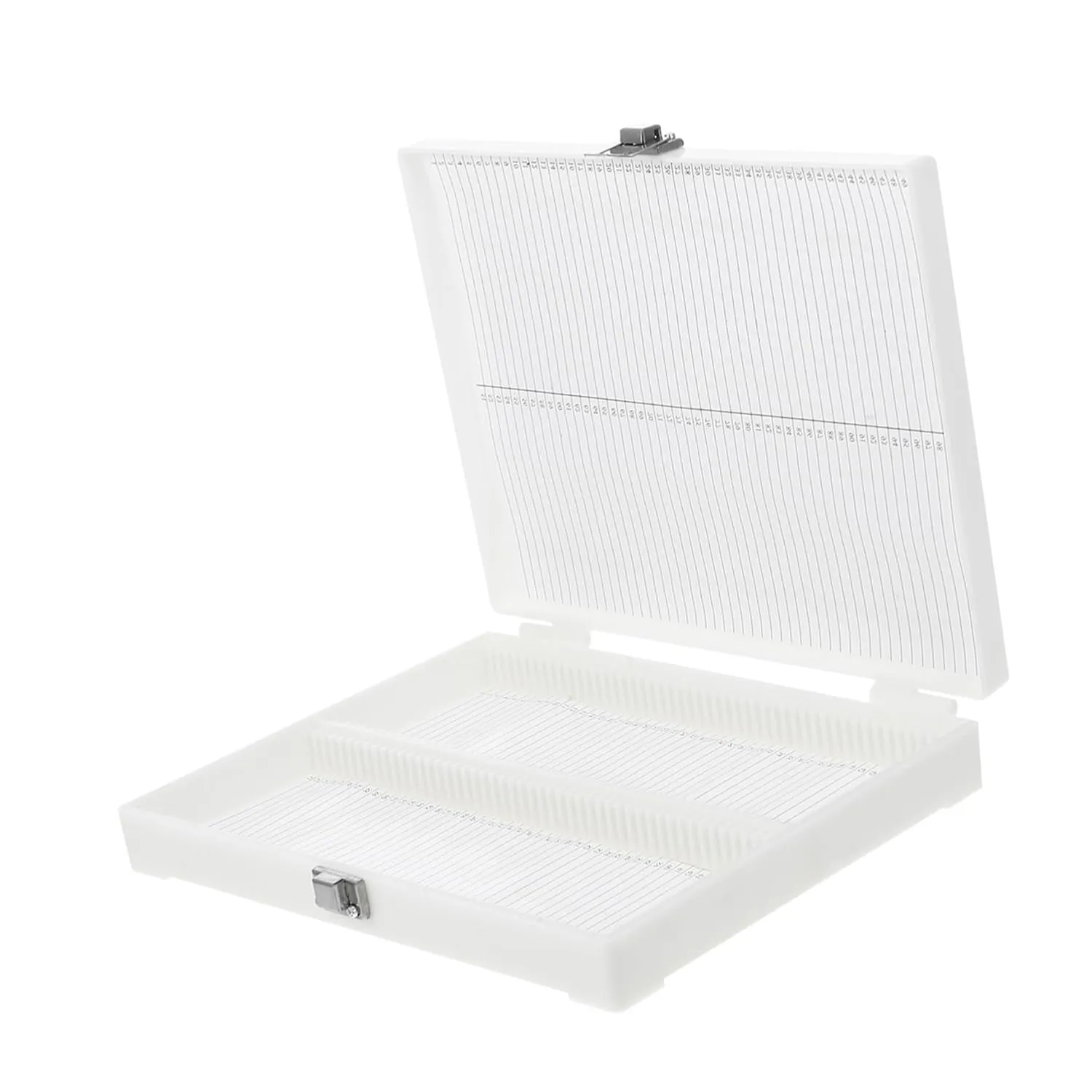 Microscope Slide Storage Case Slot Storage Box Lock Lab Slide Organizer