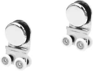 Mipcase 1pc Durable Shower Door Rollers High Grade Pulleys for Bathroom Sliding Glass Doors Easy Installation Compact Design Reliable Replacement Parts for Smooth Operation