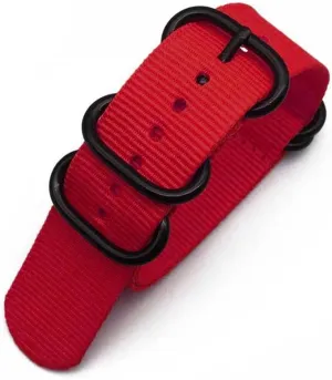 Multicolor Watch Strap Nylon Black Ring Buckle 18mm 20mm 22mm 24mm Striped Waterproof Replace Watch Accessories for Man Women