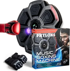 Music Boxing Machine, Boxing Equipment, Music Boxing Machine for Adults & Kids, Boxing Machine Wall Mounted Music, Music Punching Machine, Boxing Music Punch with Gloves