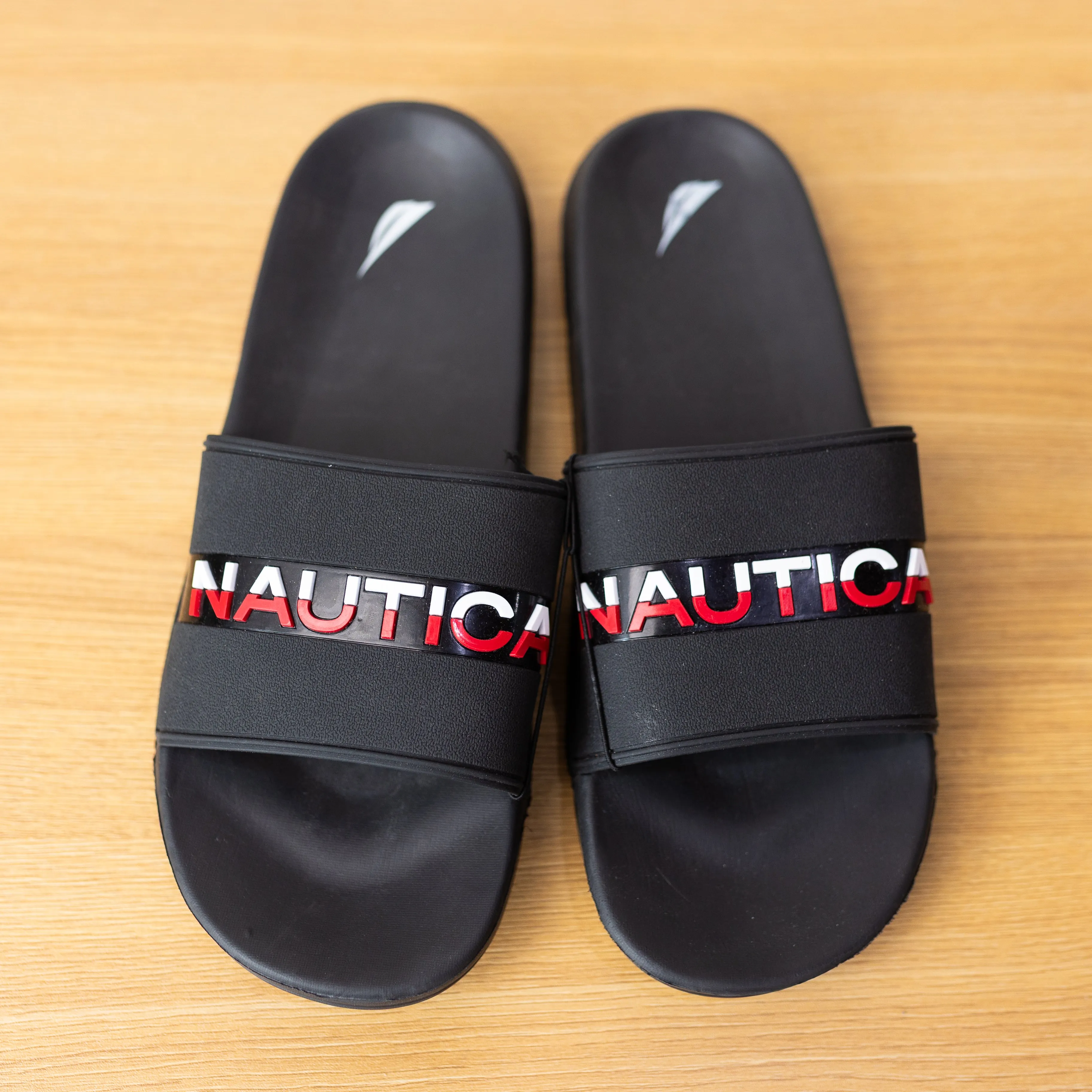 Nautica Stono 2 Slides Stripe Black