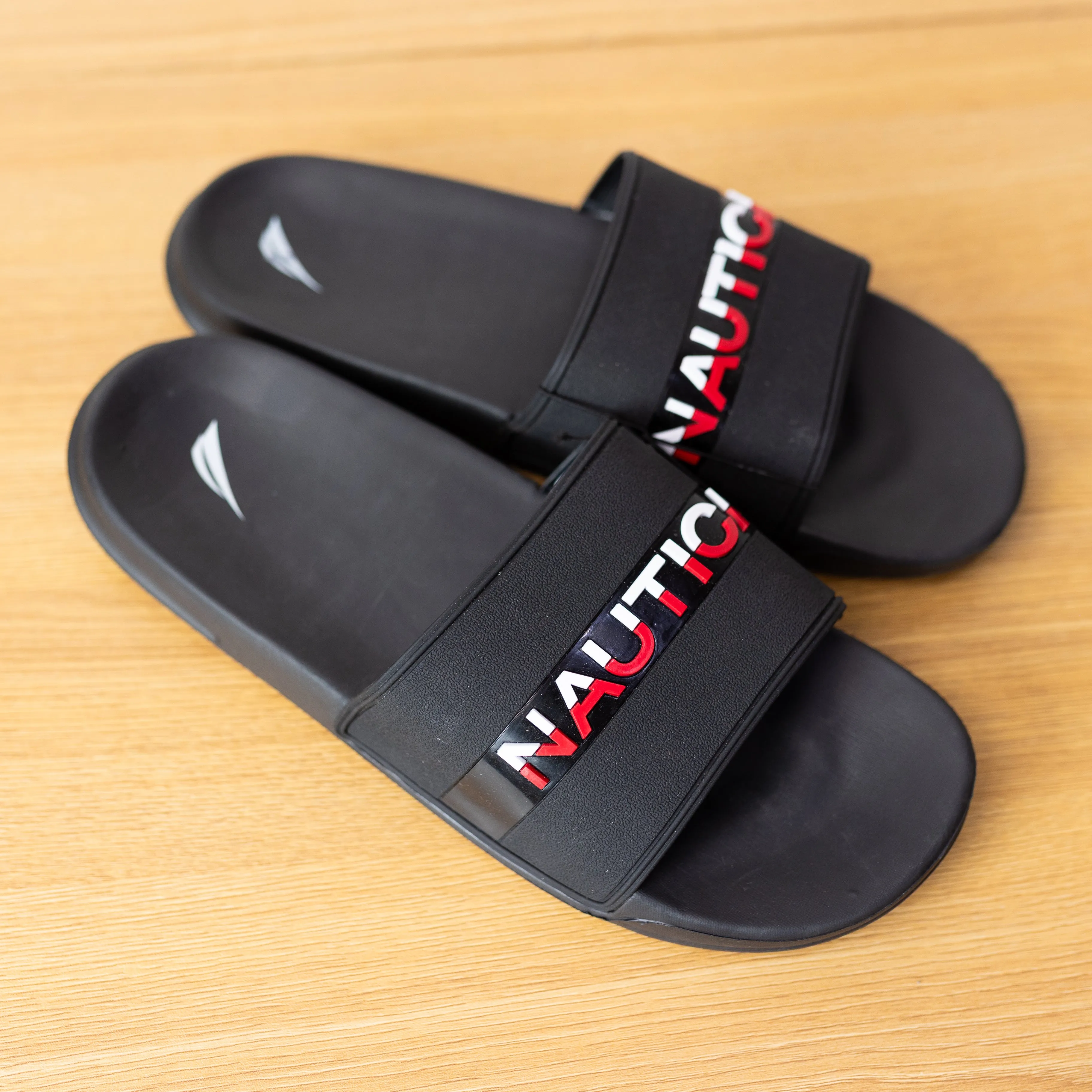 Nautica Stono 2 Slides Stripe Black