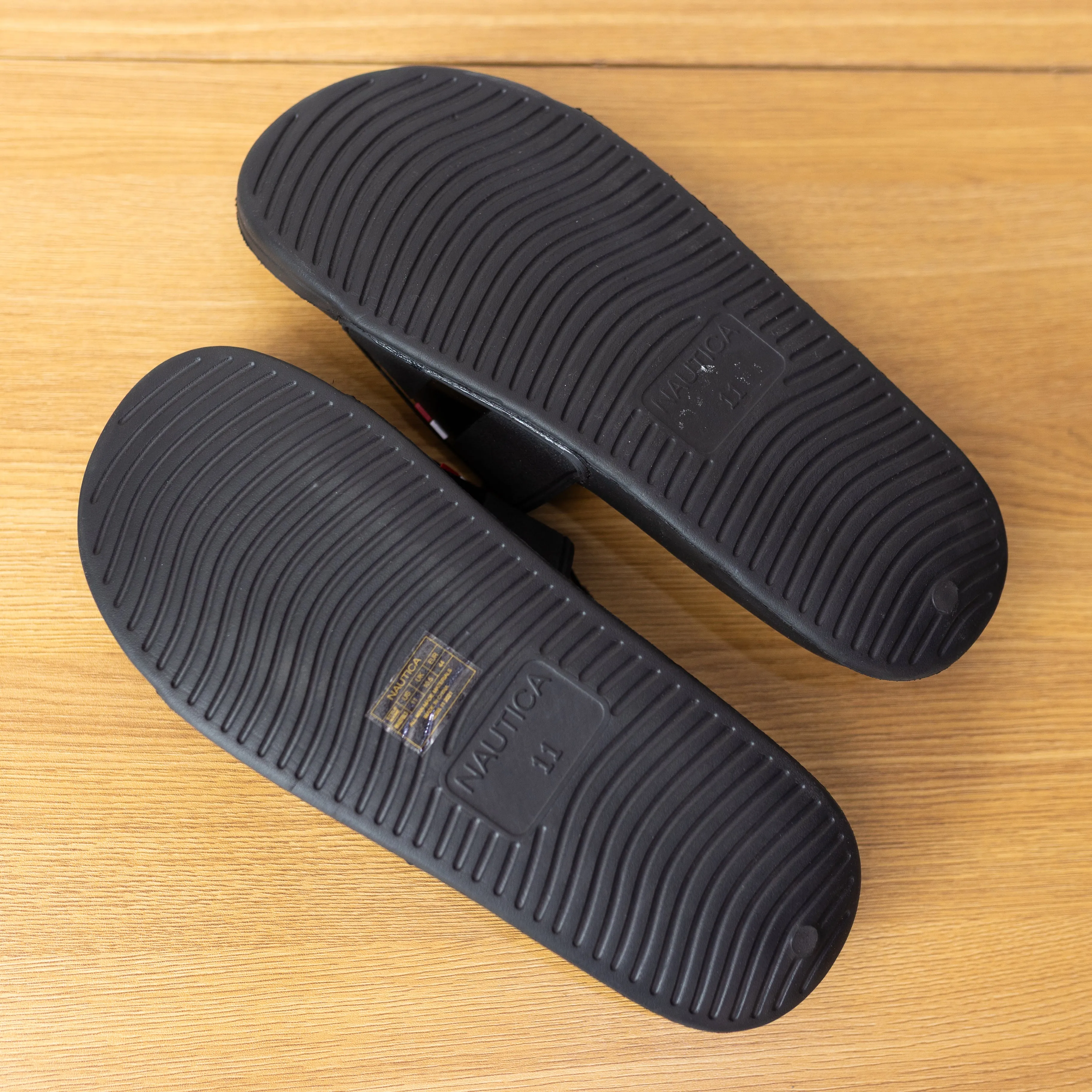 Nautica Stono 2 Slides Stripe Black