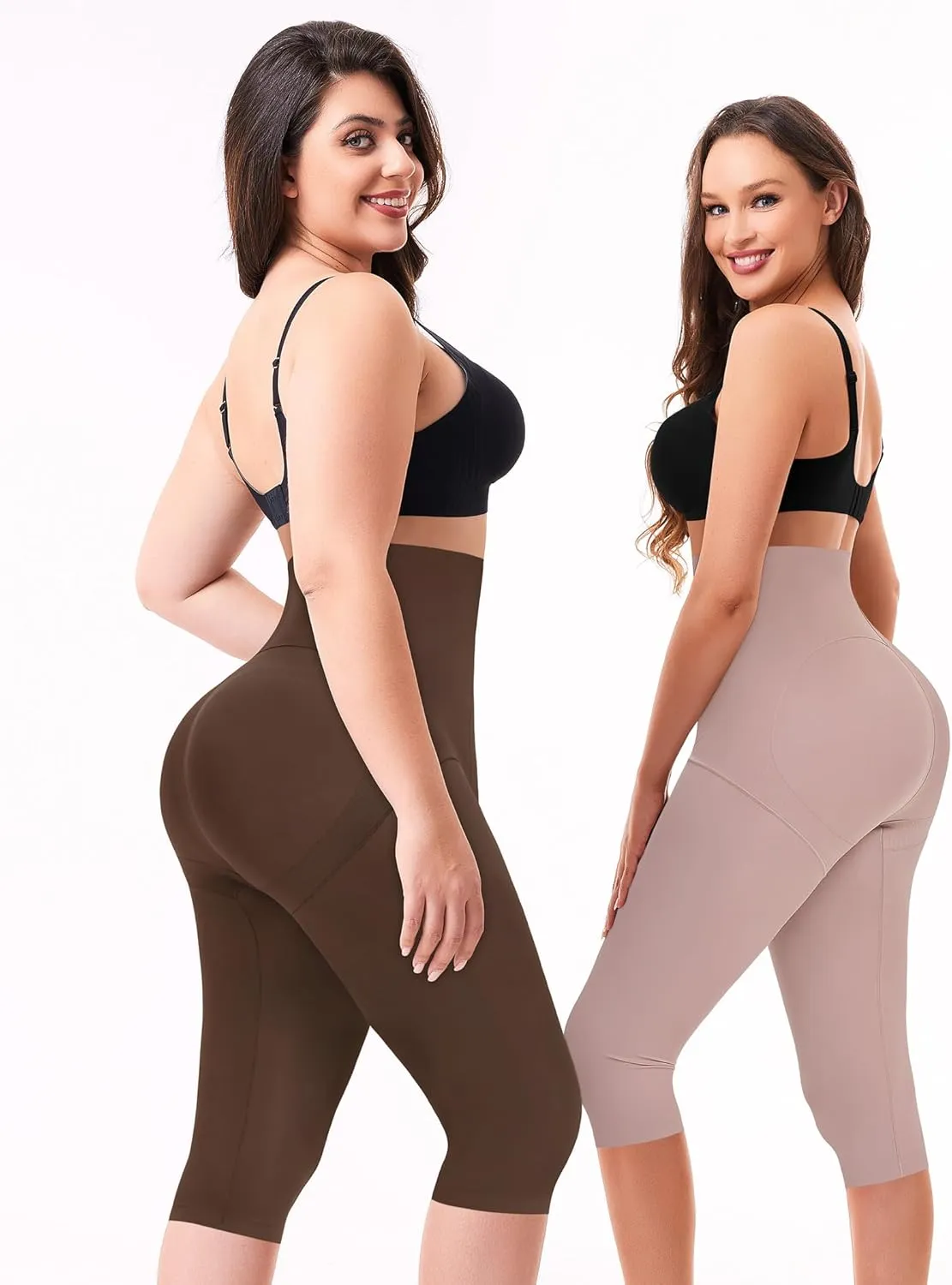 Nebility Compression Leggings for Women Seamless Shapewear Butt Lifting Panties Waist Trainer Tummy Control Thigh Body Shaper