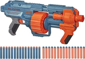 Nerf Elite 2.0 Shockwave RD-15 Dart Blaster, 30 Nerf Elite Darts, 15-Dart Rotating Drum, Kids Outdoor Toys for 8 Year Old Boys & Girls and Up (Amazon Exclusive)