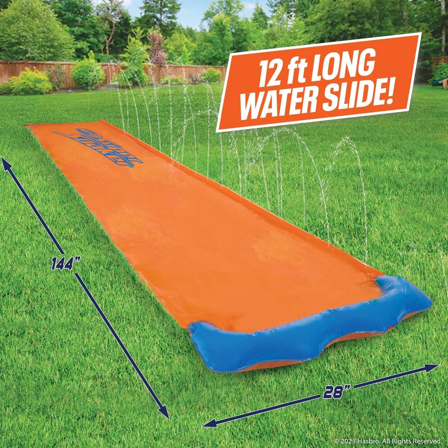 NERF Super Soaker Blast Water Slide – 12 Ft Kids Water Slide for Outdoor Summer Fun