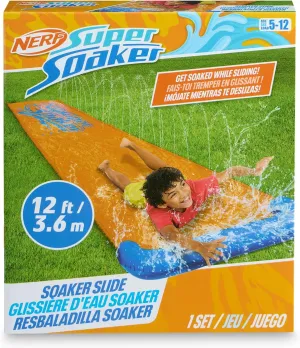 NERF Super Soaker Blast Water Slide – 12 Ft Kids Water Slide for Outdoor Summer Fun