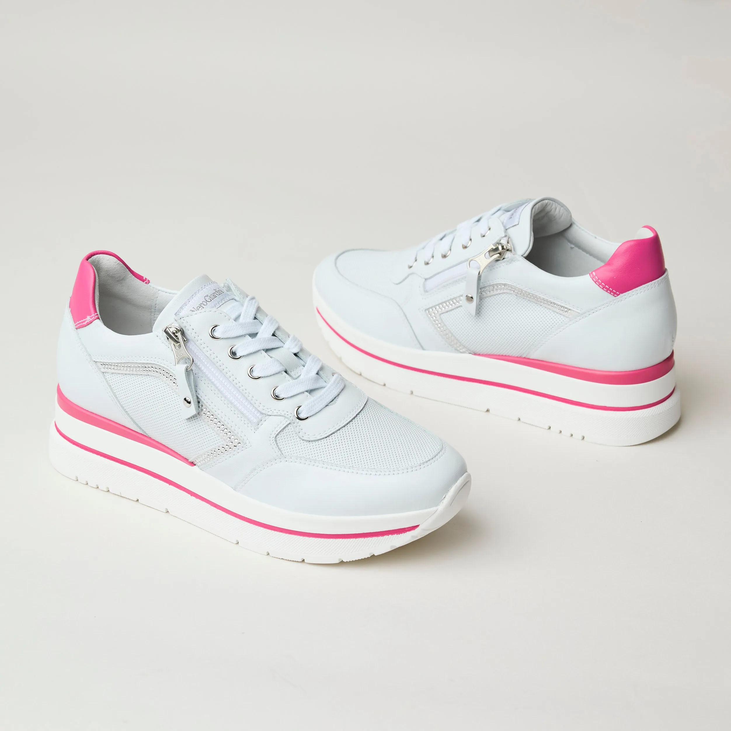 NeroGiardini White Leather Trainers
