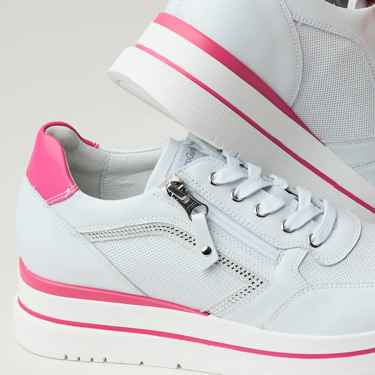 NeroGiardini White Leather Trainers