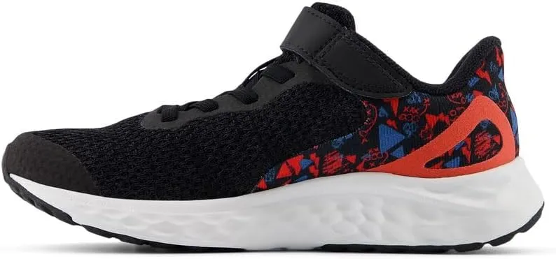 New Balance Unisex-Child Fresh Foam Arishi V4 Bungee Lace with Top Strap Running Shoe