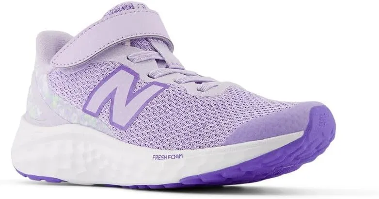 New Balance Unisex-Child Fresh Foam Arishi V4 Bungee Lace with Top Strap Running Shoe