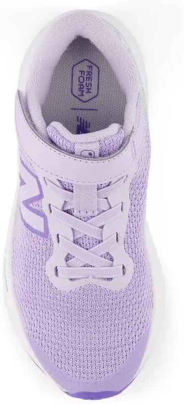 New Balance Unisex-Child Fresh Foam Arishi V4 Bungee Lace with Top Strap Running Shoe