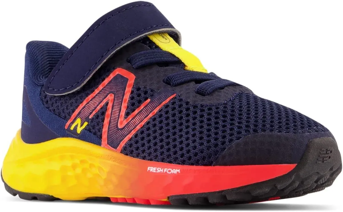 New Balance Unisex-Child Fresh Foam Arishi V4 Hook & Loop Running Shoe