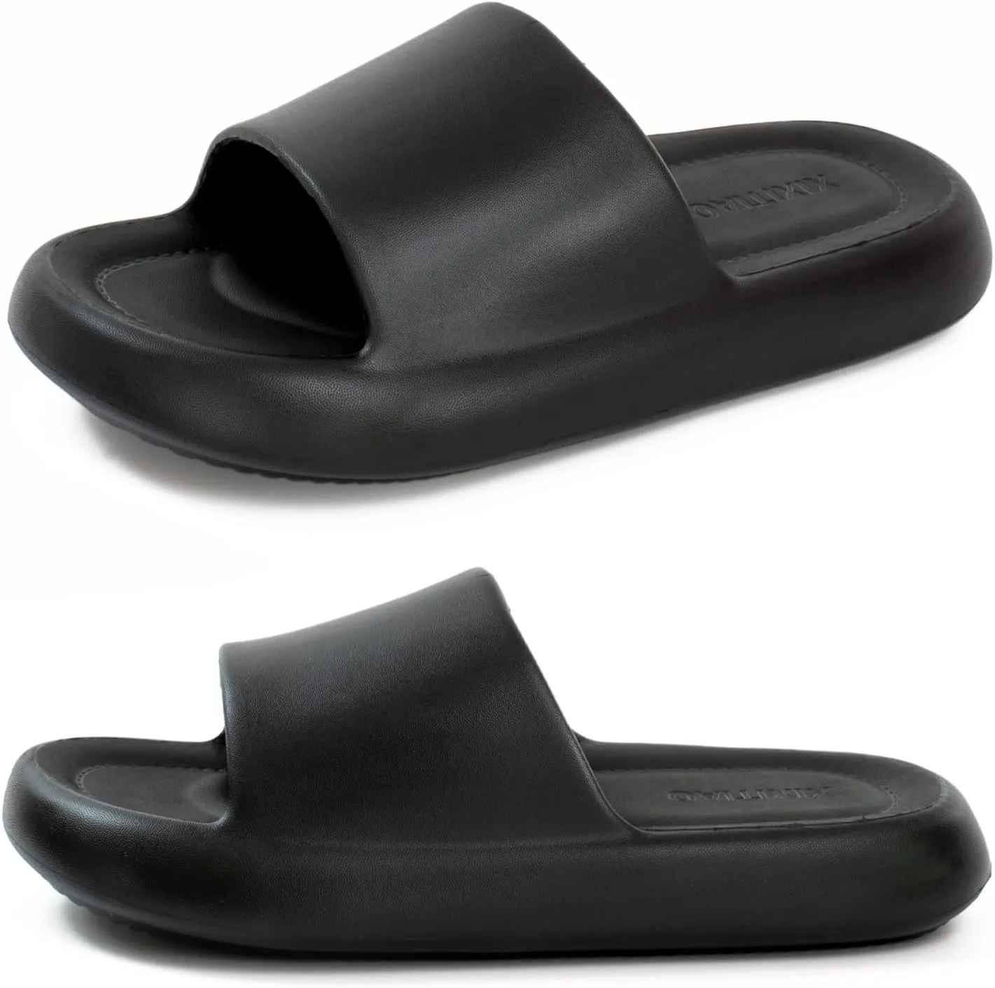New Cloud Slides for Women and Men - Non-Slip Thick Sole Pillow Slippers, Soft, Comfy, Relax Shower Sandals, Easy to Clean, Indoor and Outdoor Shoes