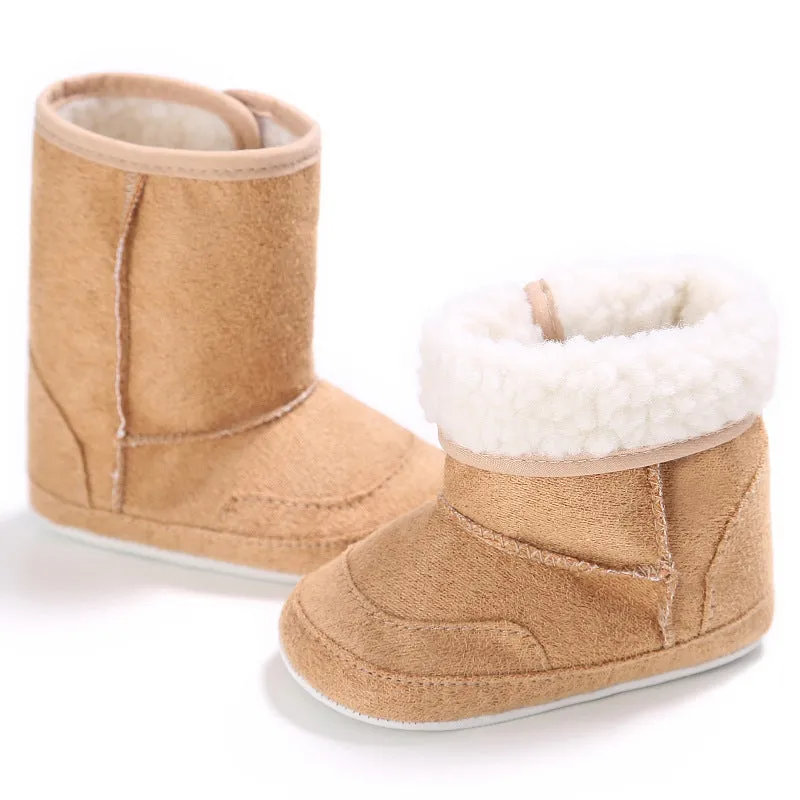 Newborn Baby Girls First Walkers Shoes Infant Toddler Soft Rubber Soled Anti-slip Boots Booties