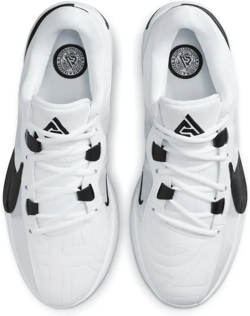 Nike Giannis Freak 5 (Team) Basketball Shoes (DZ2946-100, White/White/Black)