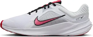 Nike Quest 5 Men's Road Running Shoes (DD0204-104, White/Light Smoke Grey/Black/Fire Red) Size 13