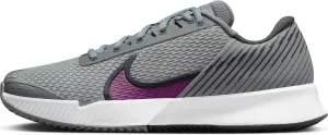 NikeCourt Air Zoom Vapor Pro 2 Men's Clay Tennis Shoes (DV2020-006, Smoke Grey/Dark Smoke Grey/Black/Sangria) Size 7