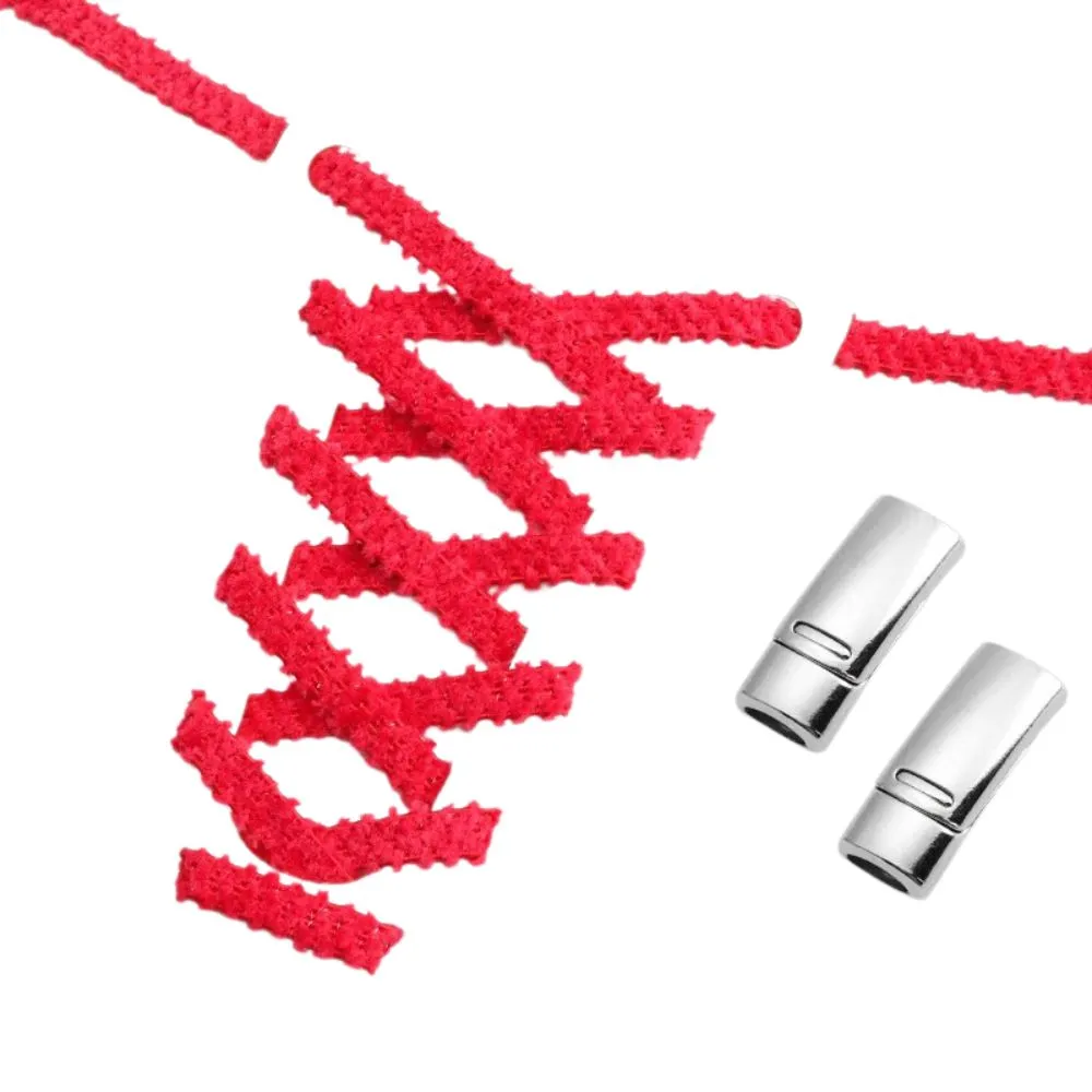 No tie shoelaces fluffy 6 mm magnet