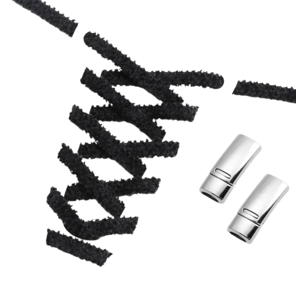 No tie shoelaces fluffy 6 mm magnet
