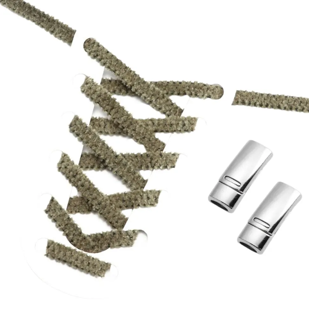 No tie shoelaces fluffy 6 mm magnet