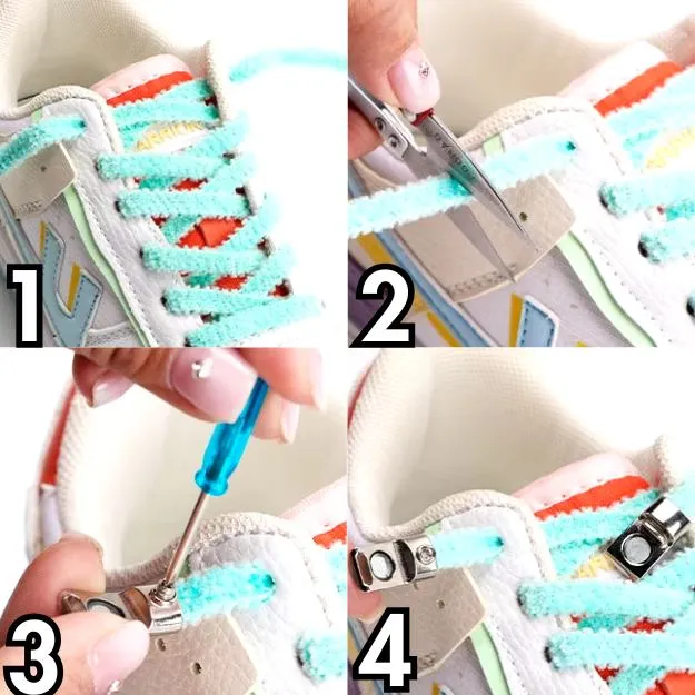 No tie shoelaces fluffy 6 mm magnet