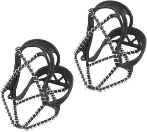 NOLITOY Shoe Grippers for Ice Snow Crampons for Hiking Ice Cleats for Shoes Quick Install Black