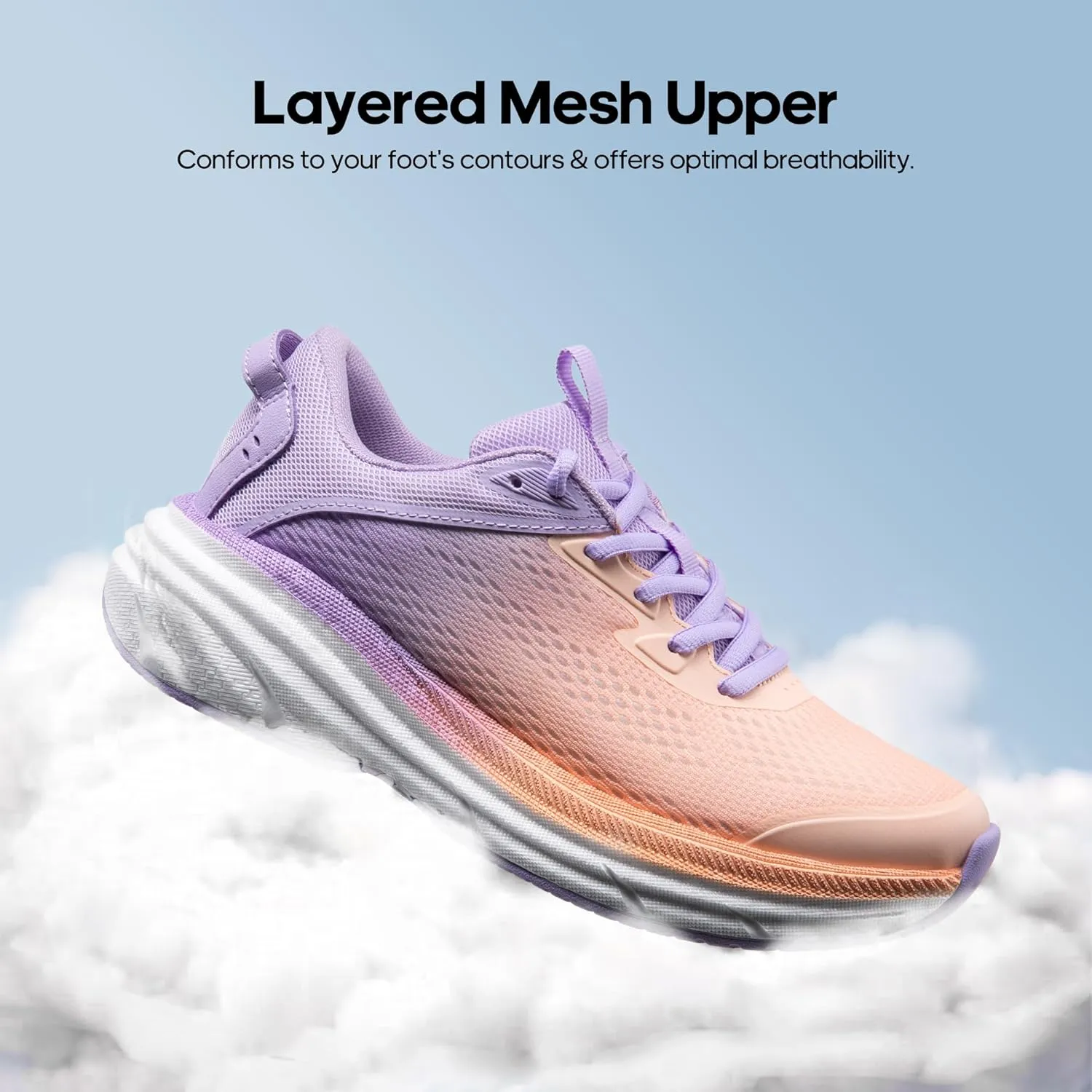 NORTIV 8 Women's Running Walking Tennis Shoes FlexLife Comfortable Cushioning Non-Slip Breathable Athletic Gym Workout Cross Trainer Jogging Sneakers