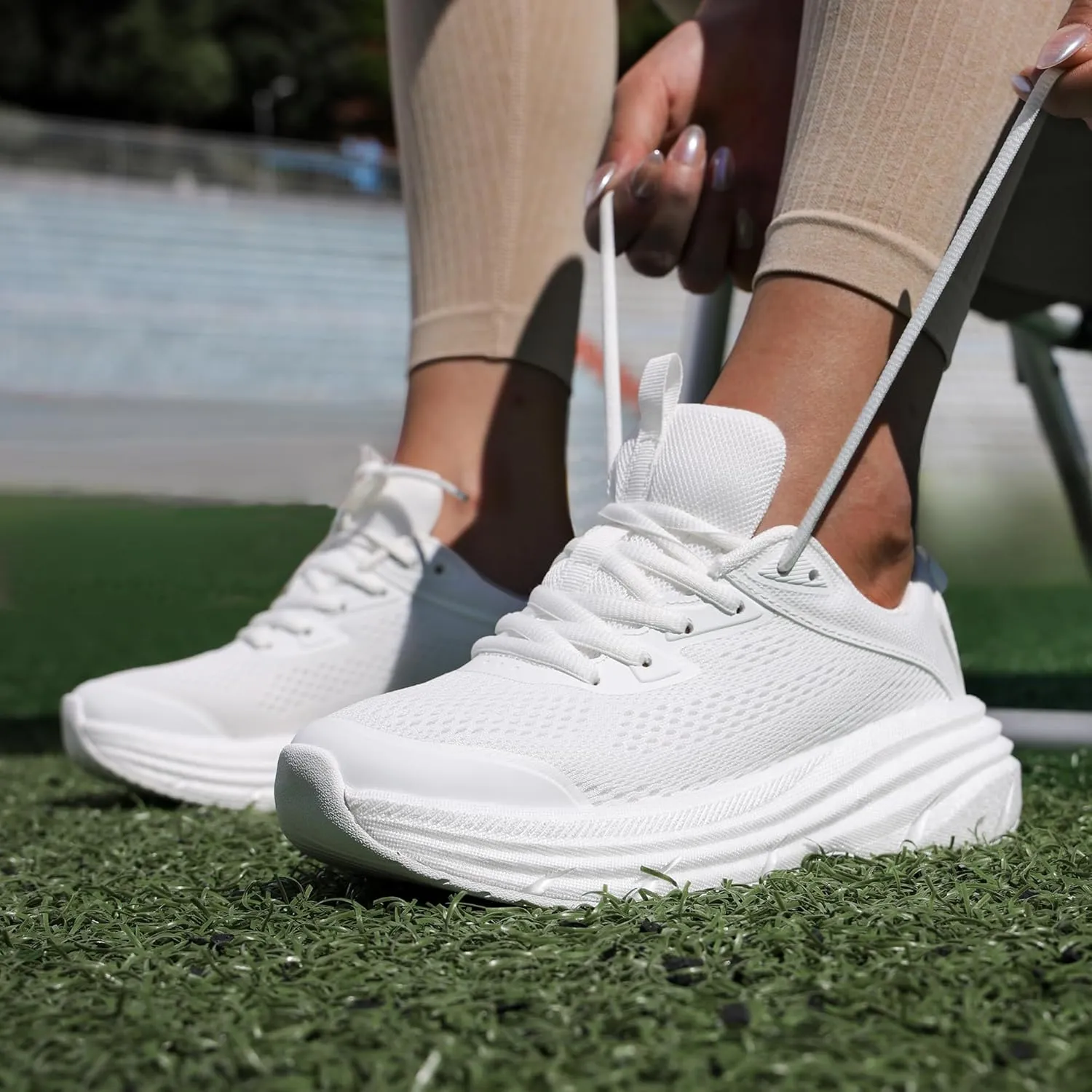NORTIV 8 Women's Running Walking Tennis Shoes FlexLife Comfortable Cushioning Non-Slip Breathable Athletic Gym Workout Cross Trainer Jogging Sneakers