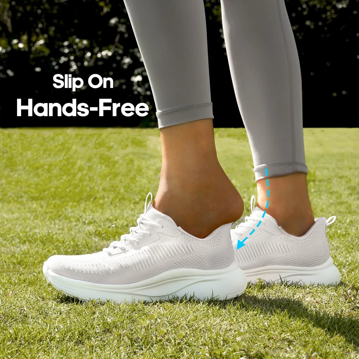 NORTIV 8 Women's Slip on Walking Shoes Tennis Lightweight Gym Sneakers ActiveFlow Workout Breathable Hands-Free Cross Trainer Comfortable Fashion Sneakers