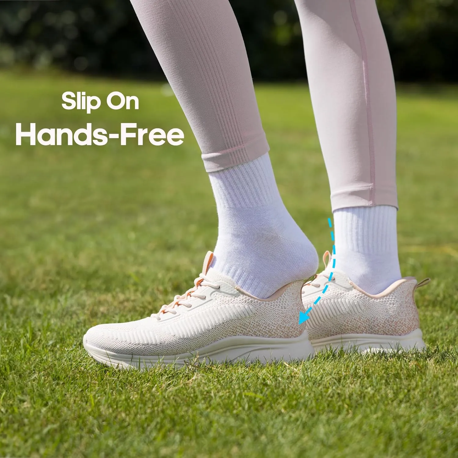 NORTIV 8 Women's Slip on Walking Shoes Tennis Lightweight Gym Sneakers ActiveFlow Workout Breathable Hands-Free Cross Trainer Comfortable Fashion Sneakers