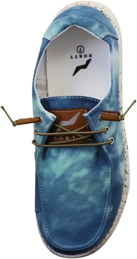 NORTY Women's Loafers & Slip-Ons - Casual Boat Shoes - Lace-Up Slip On Shoes Women