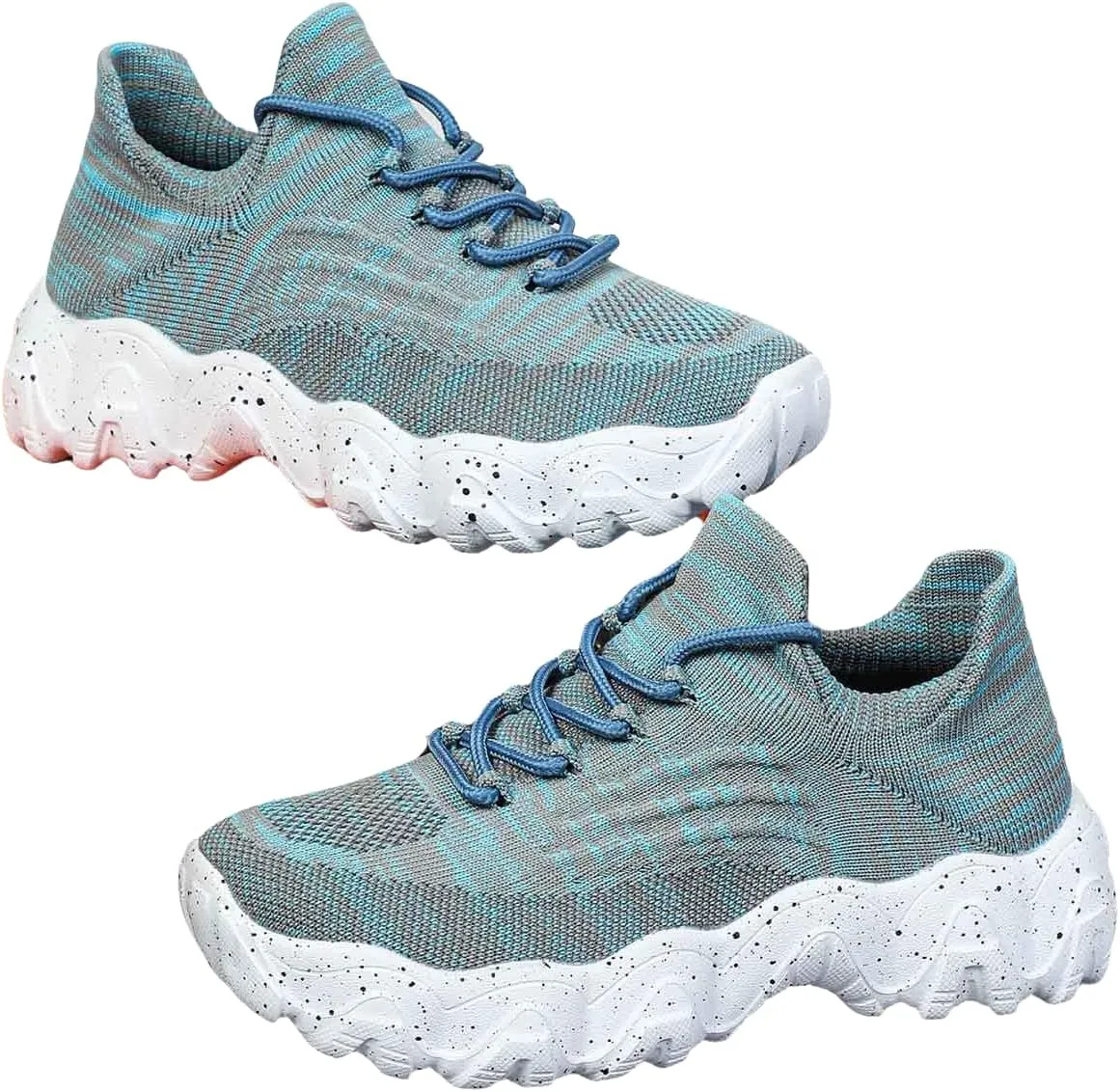 Nursebabes Sneakers, Breathable Non-Slip Lightweight Lace up Mesh Orthopedic Running Sneakers, Slip on Sneakers Women