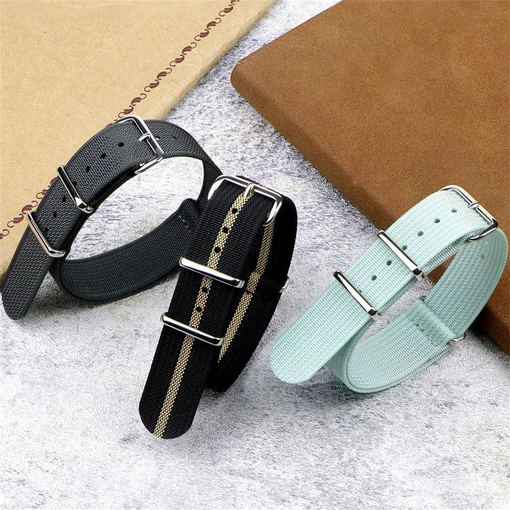 Nylon Watch Band 18mm 19mm 20mm 22mm Military Bulletproof Fabric Replacement Watch Band Accessories