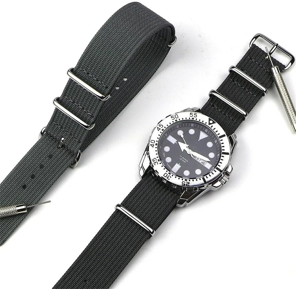 Nylon Watch Band 18mm 19mm 20mm 22mm Military Bulletproof Fabric Replacement Watch Band Accessories