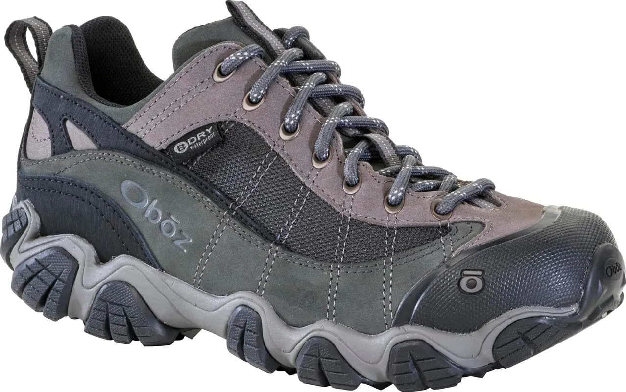 Oboz Men's Firebrand II Low B-Dry, Gray, 10.5 Wide