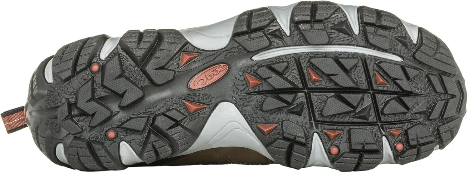 Oboz Men's Firebrand Ii Low B-Dry Waterproof Hiking Shoes, Wide Earth 10.5